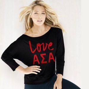 Bella Canvas brand Love Alpha Sigma Alpha t-shirt